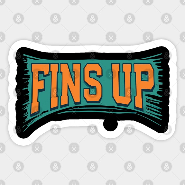 Fins Up - Miami Sticker by Space Monkeys NFT